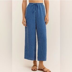 Z Supply Blue Striped Pants